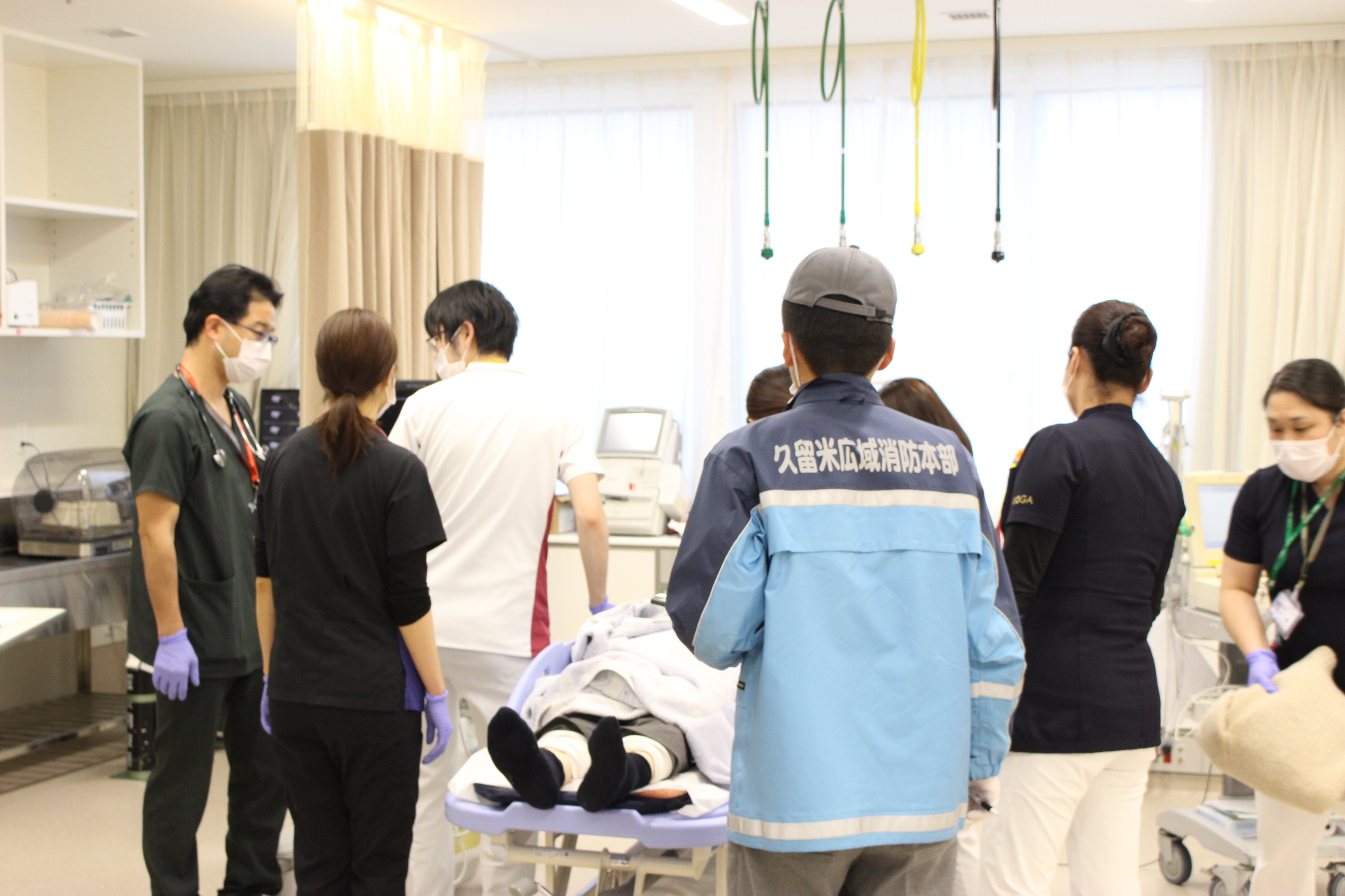 救急外来の受け入れの様子