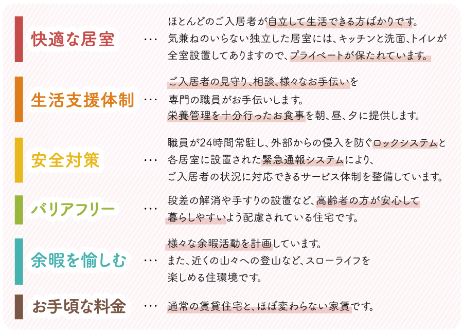 アベニュー矢取_6つの