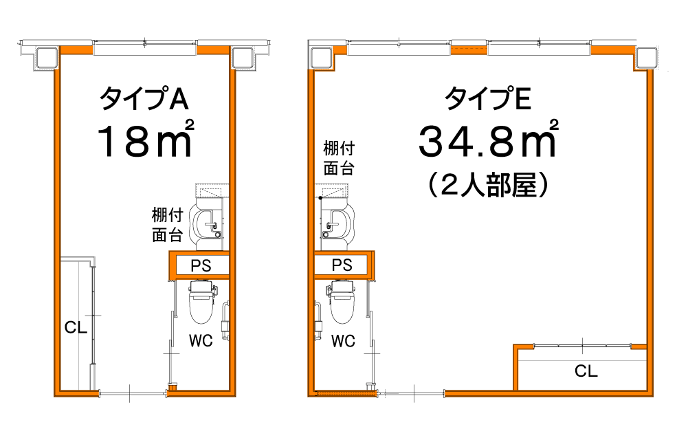 アベニュー野伏間グランデ_居室間取り